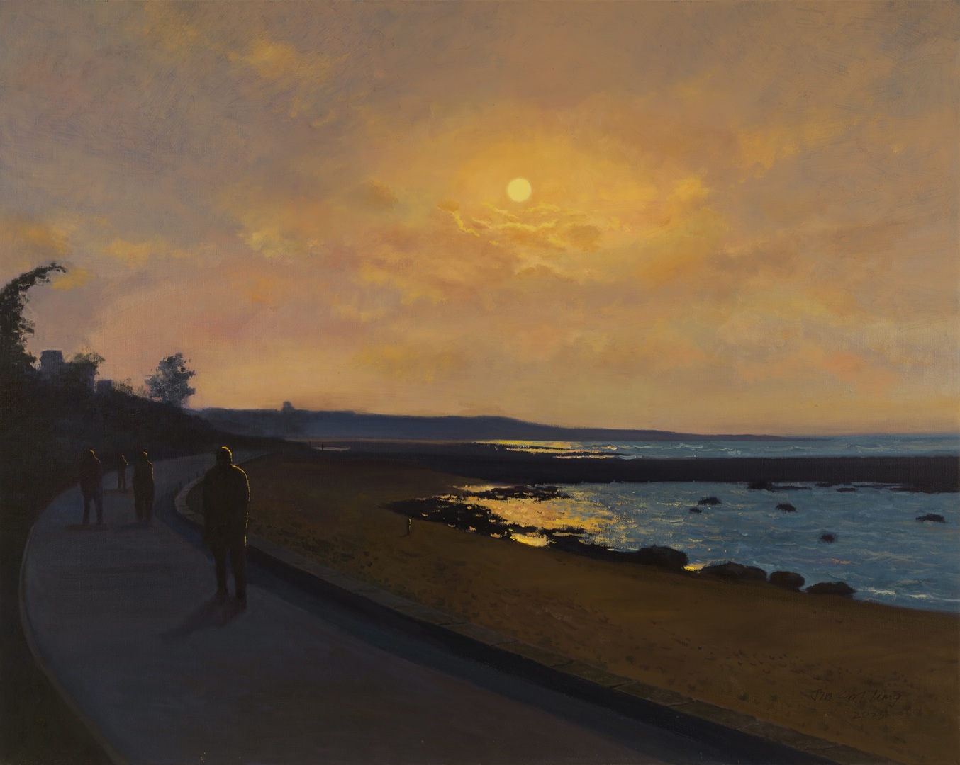 淡水淺水灣的夕象 